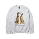 HUF Dogged Crewneck Sweatshirt Heather Grey