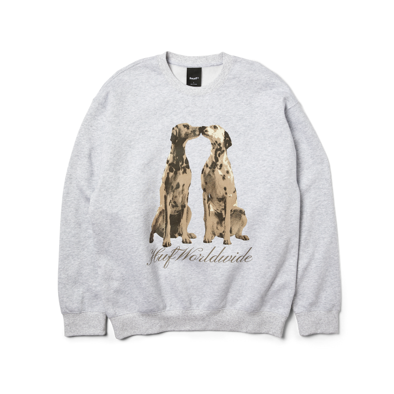 HUF Dogged Crewneck Sweatshirt Heather Grey