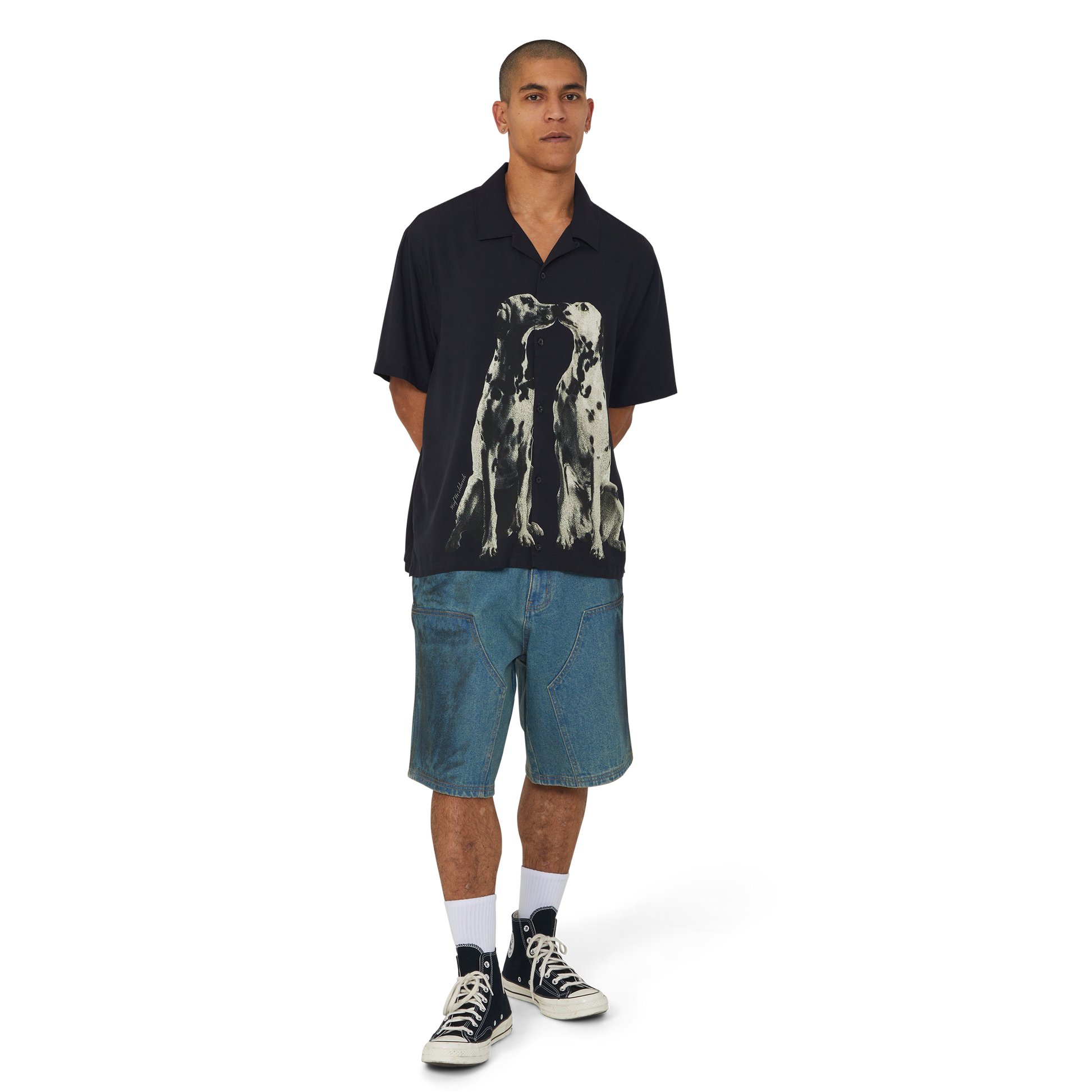 HUF Dogged Resort Shirt Black