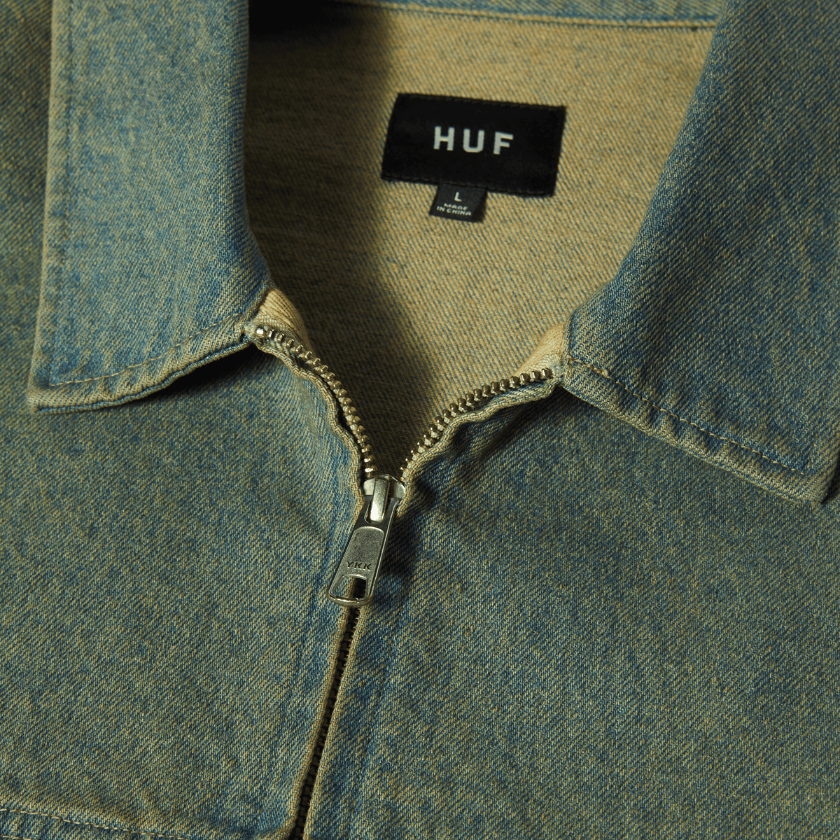 Huf Dresden Denim Work Jacket Indigo Earth