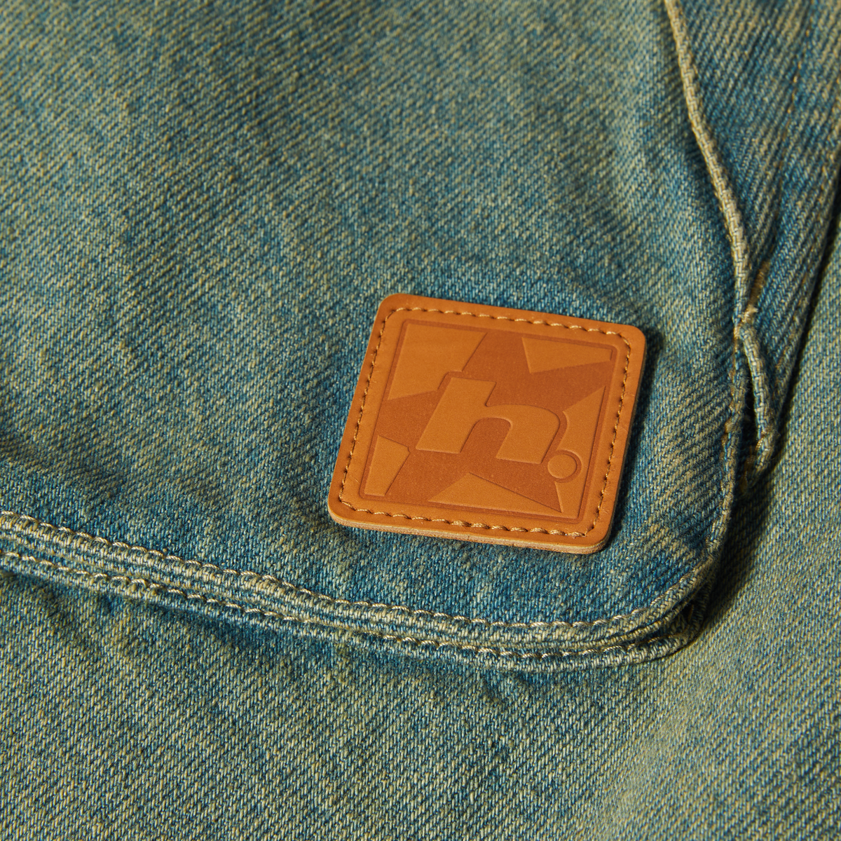 Huf Dresden Denim Work Jacket Indigo Earth