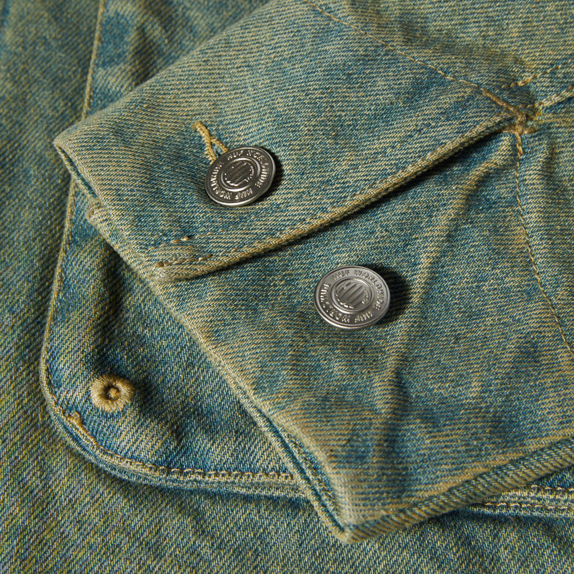 Huf Dresden Denim Work Jacket Indigo Earth