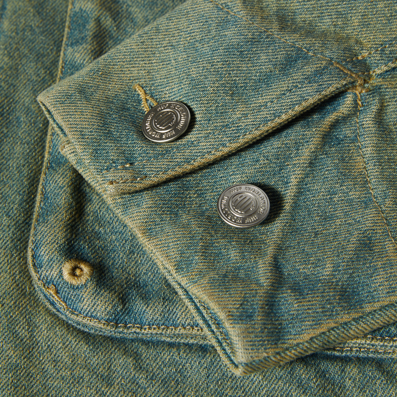 Huf Dresden Denim Work Jacket Indigo Earth