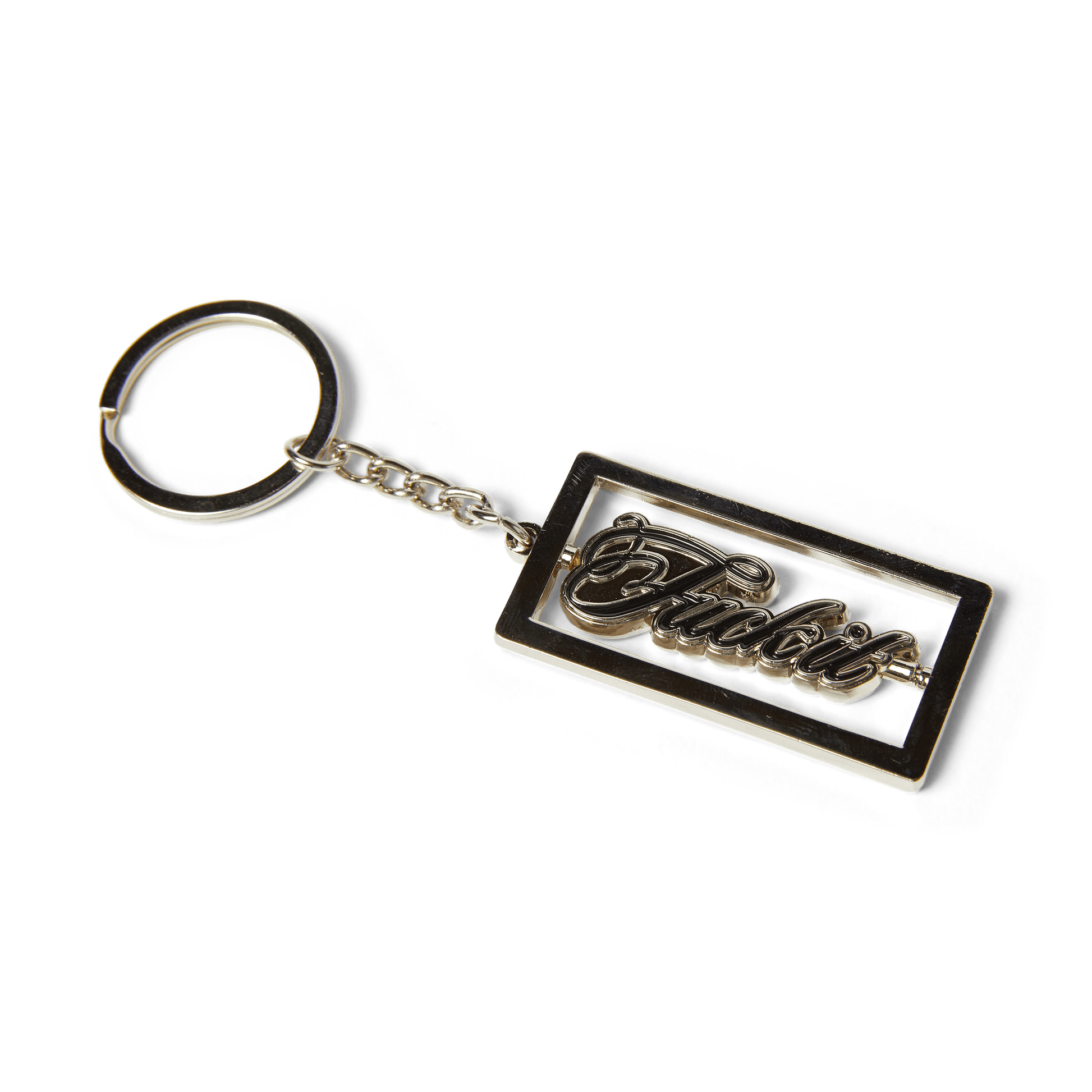 HUF Emblem Keychain Silver