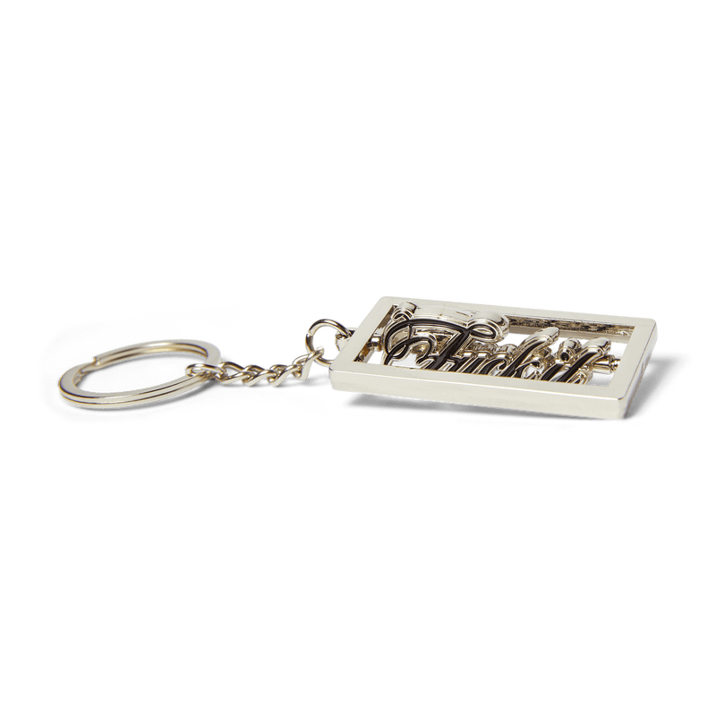 HUF Emblem Keychain Silver