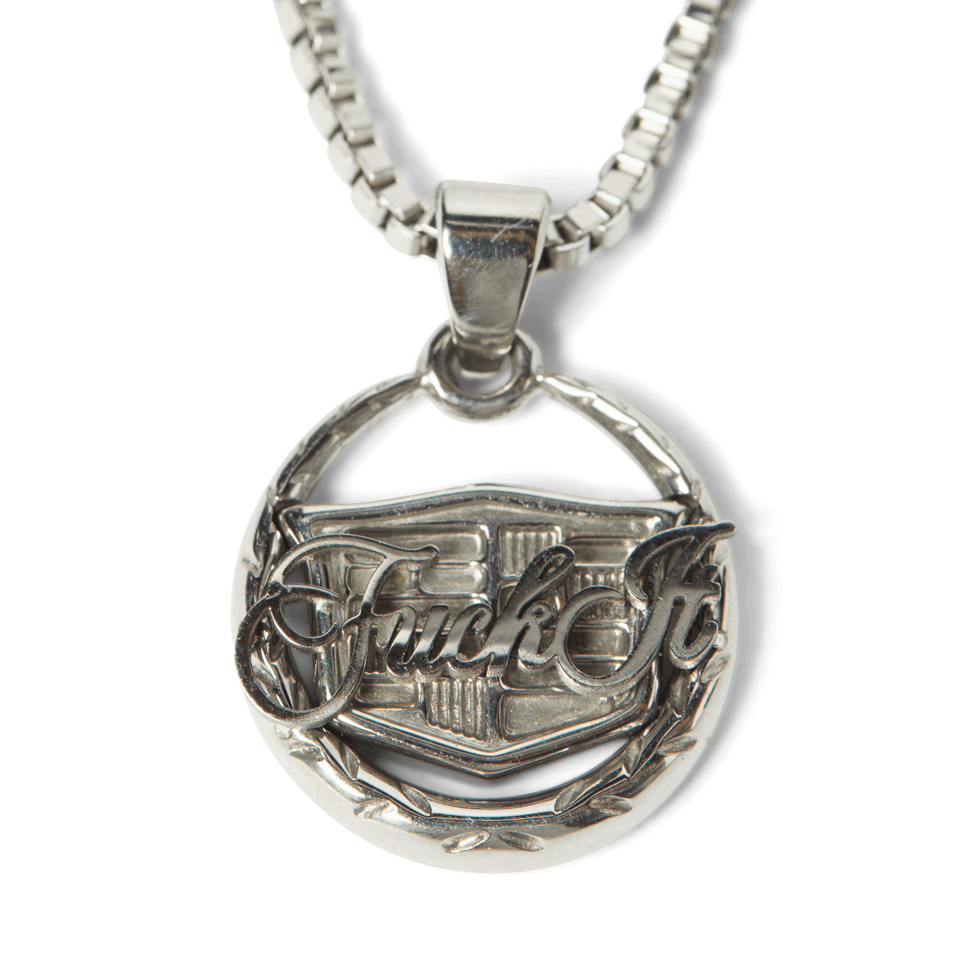 HUF Emblem Pendant Silver