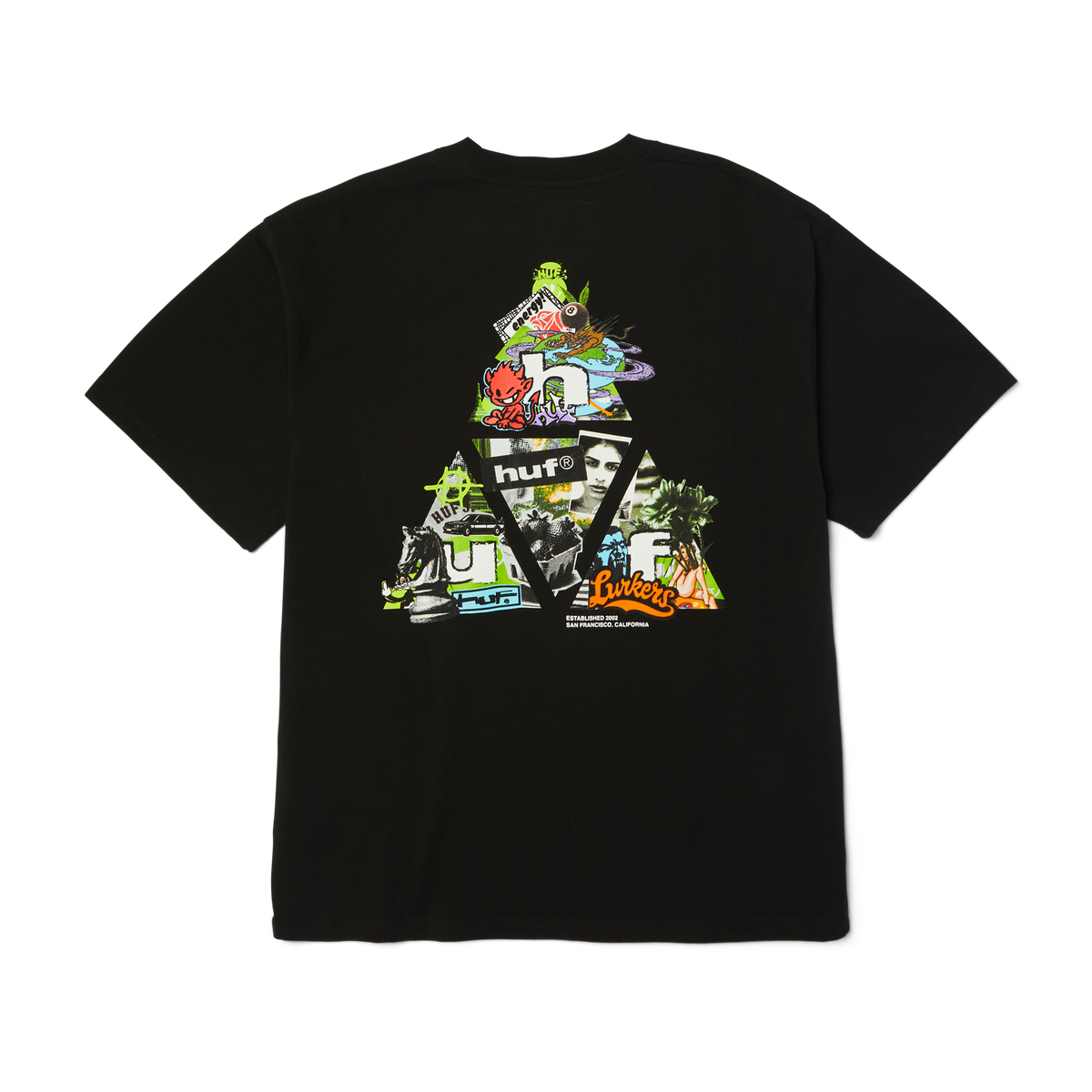 HUF Energy Triple Triangle T-Shirt Black