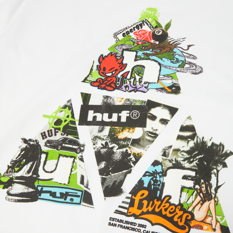 HUF Energy Triple Triangle T-Shirt White