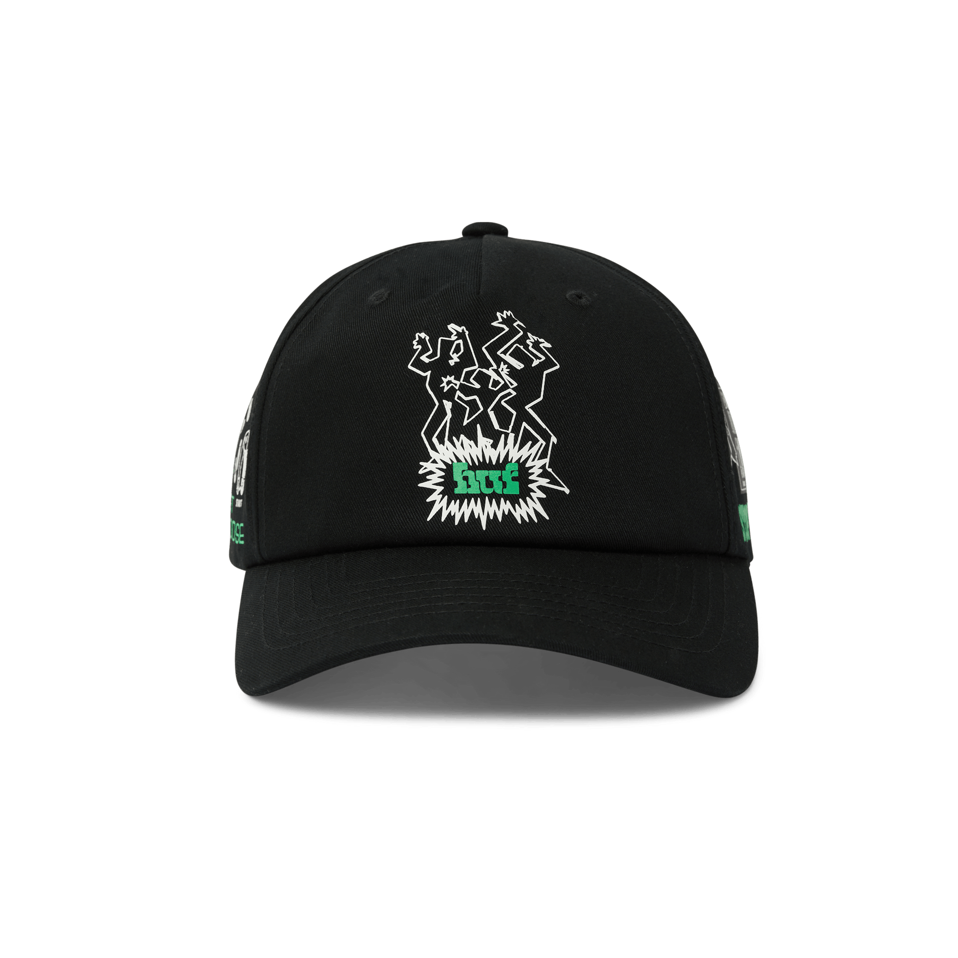 Huf Everybody Get Loose Snapback Hat Black