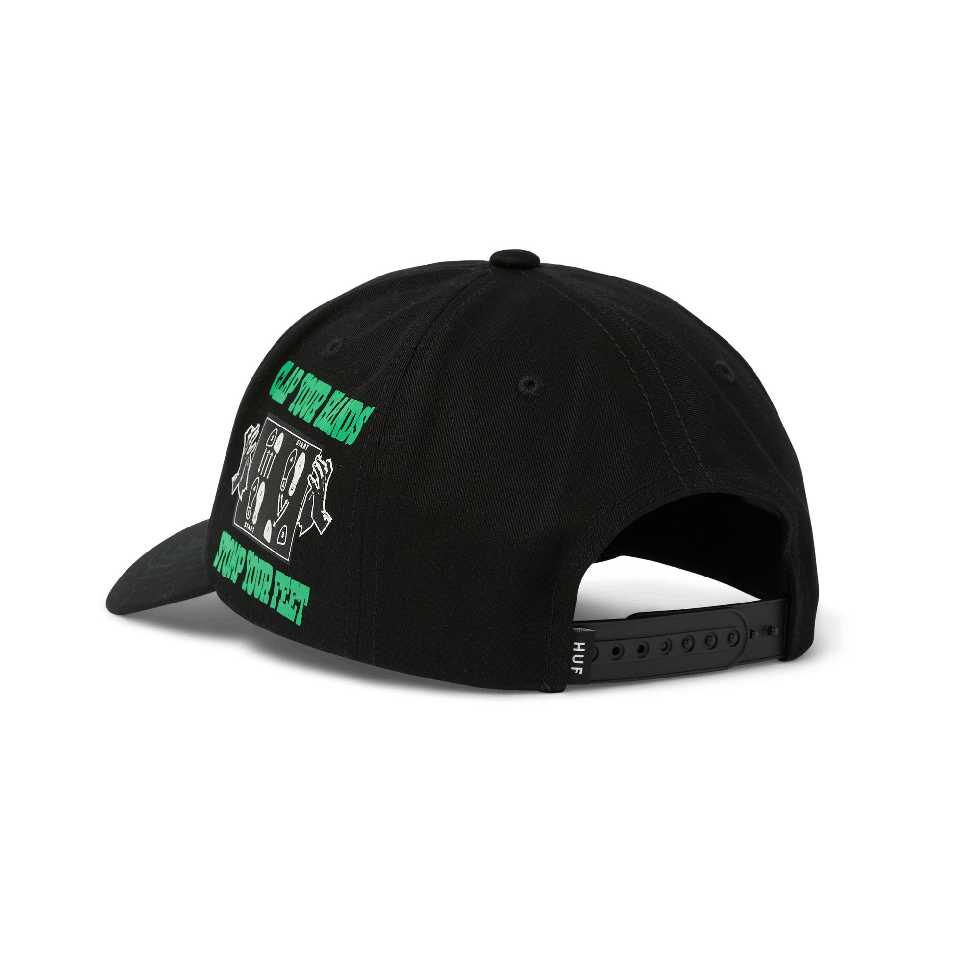 Huf Everybody Get Loose Snapback Hat Black