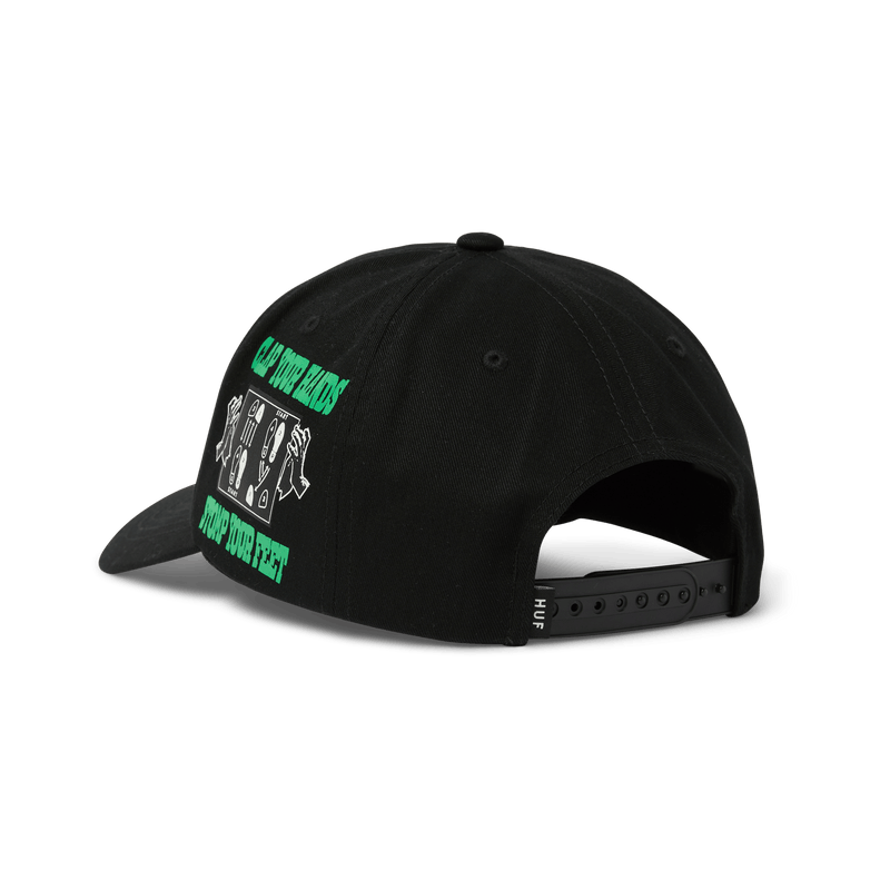 Huf Everybody Get Loose Snapback Hat Black