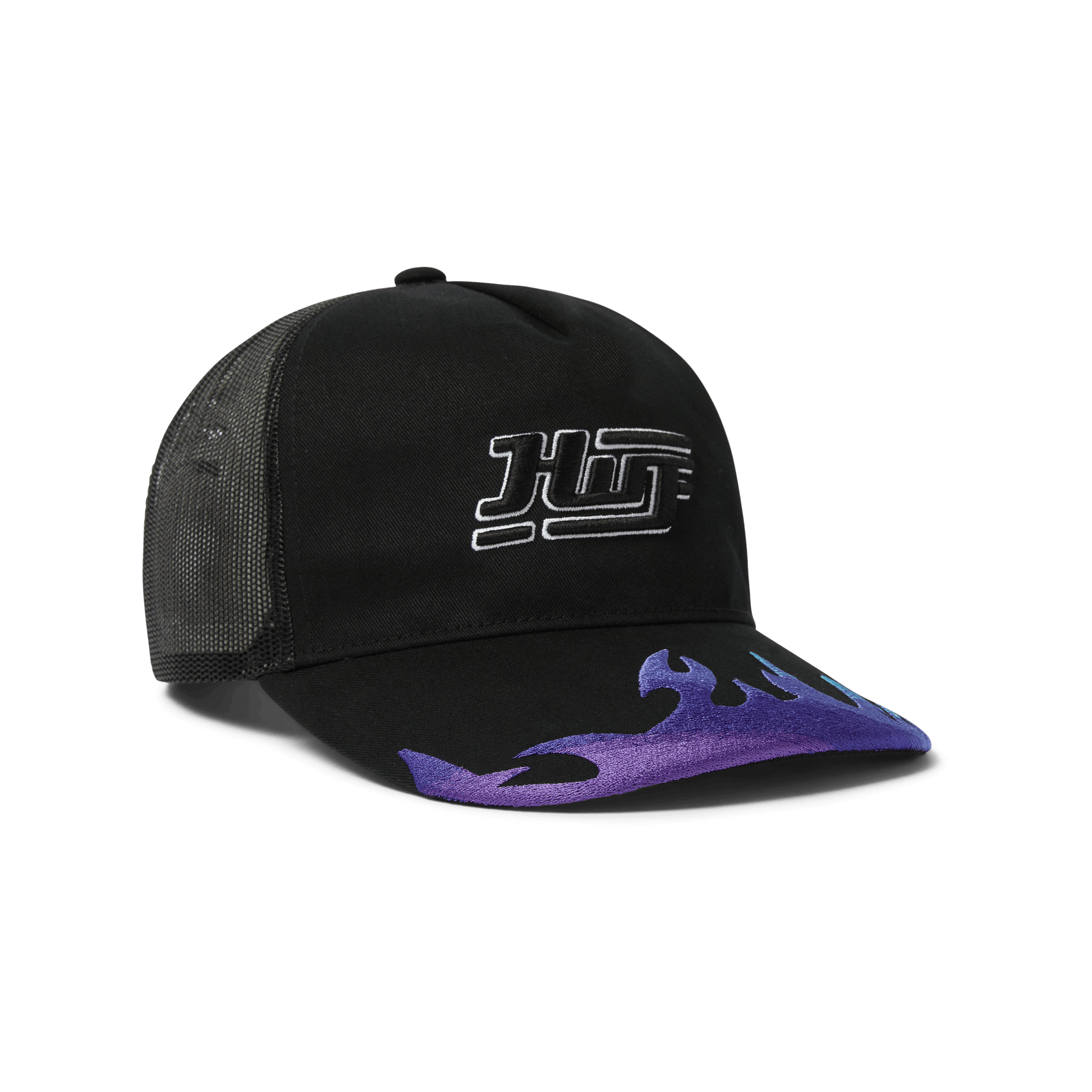 HUF Exhaust Trucker Hat Black