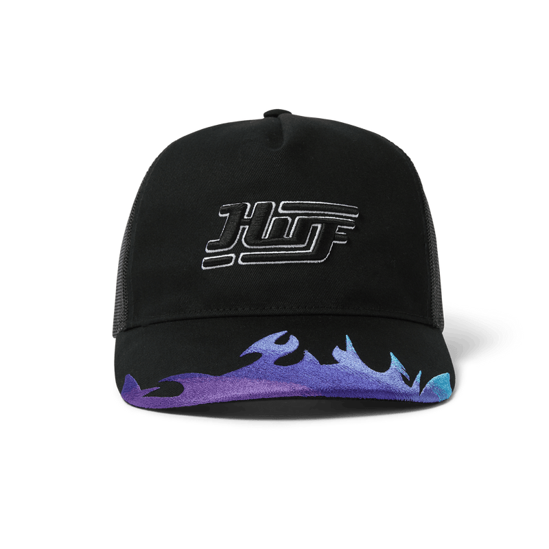 HUF Exhaust Trucker Hat Black