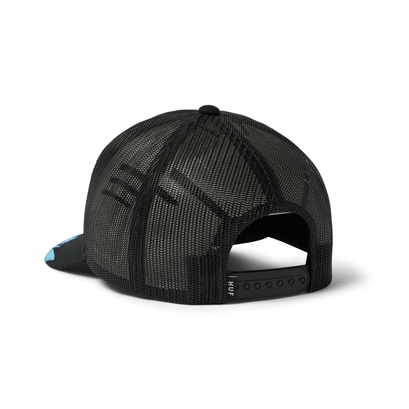 HUF Exhaust Trucker Hat Black