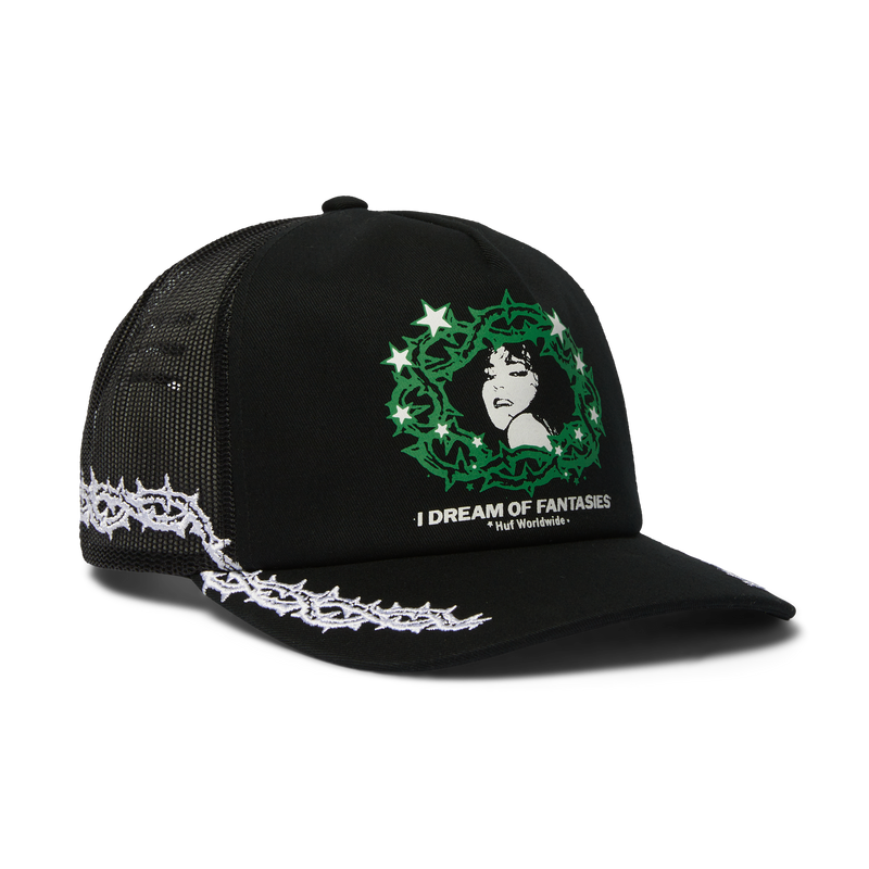 HUF Fantasies Trucker Hat Black