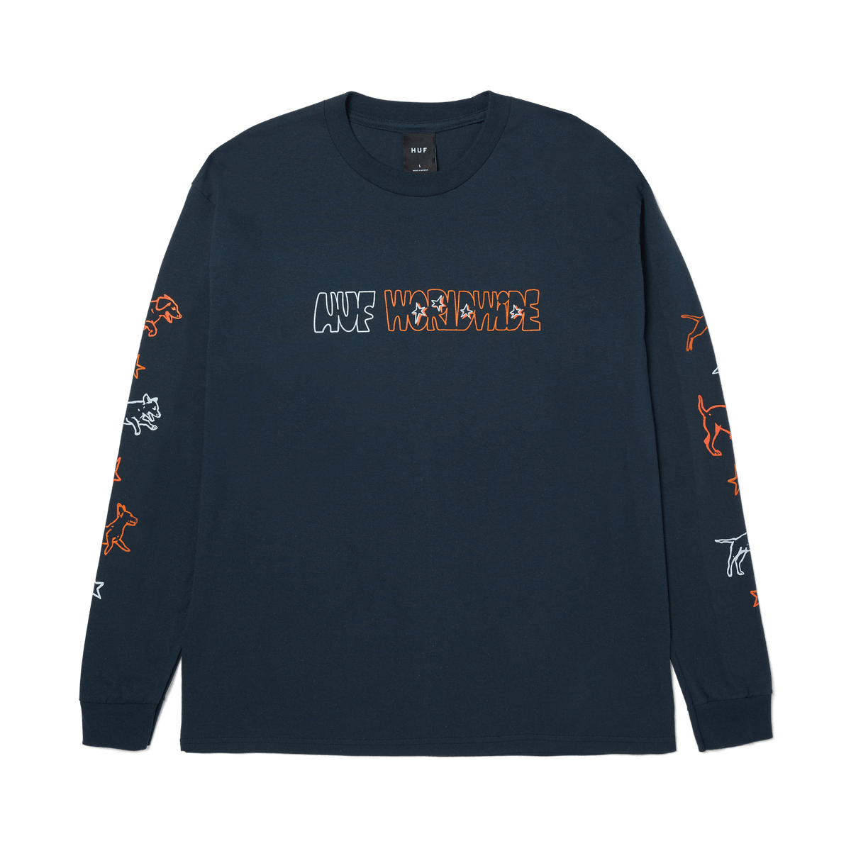 Huf Fetch Long Sleeve T-Shirt Chocolate
