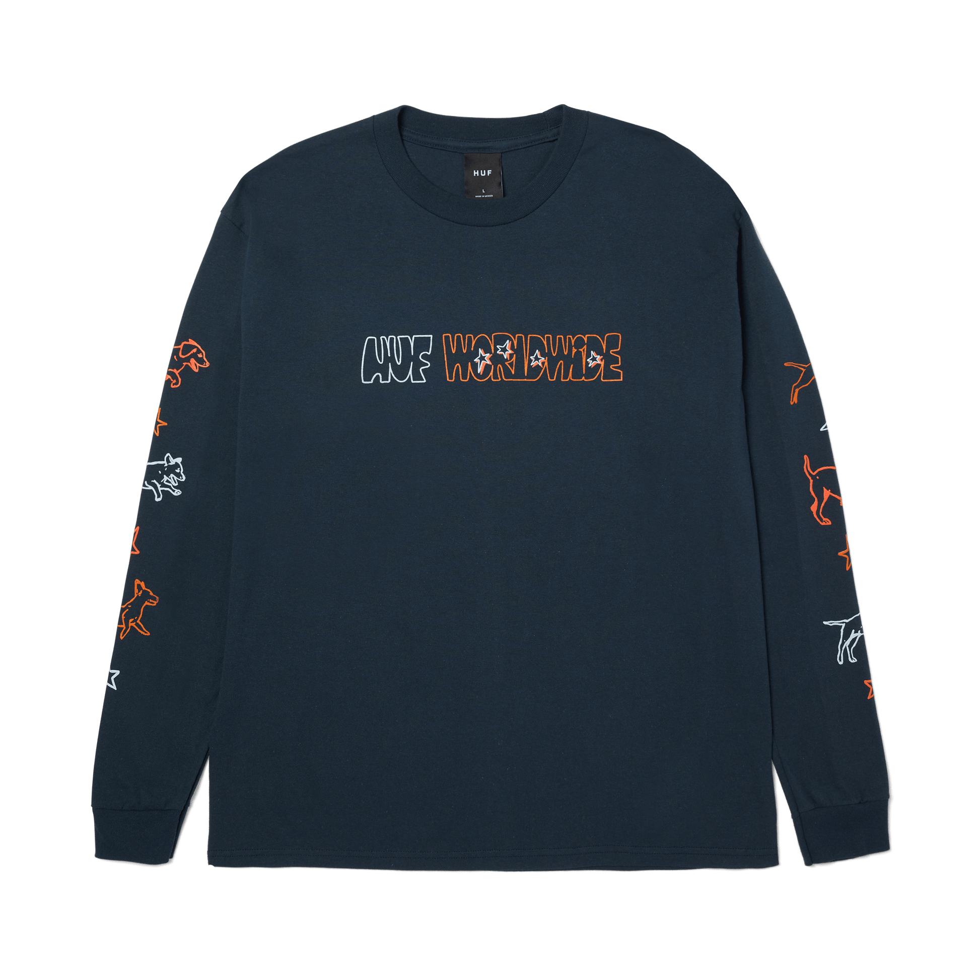 Huf Fetch Long Sleeve T-Shirt Navy