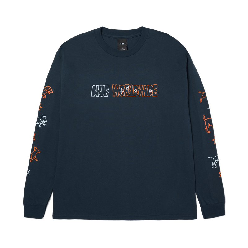 Huf Fetch Long Sleeve T-Shirt Navy