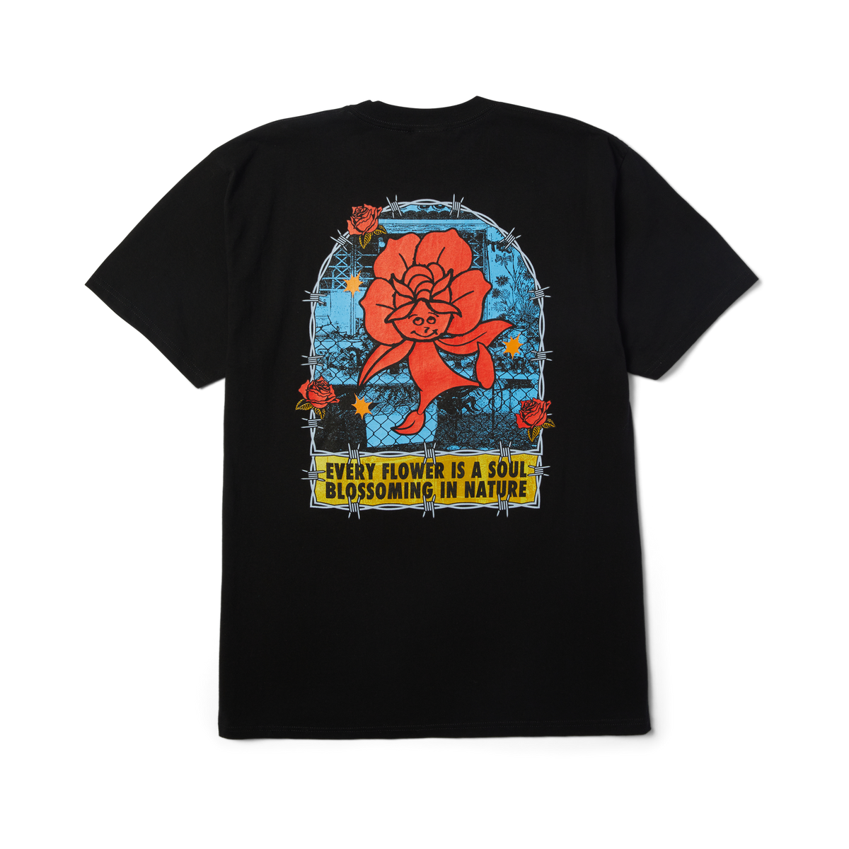 HUF Flower District T-Shirt Black