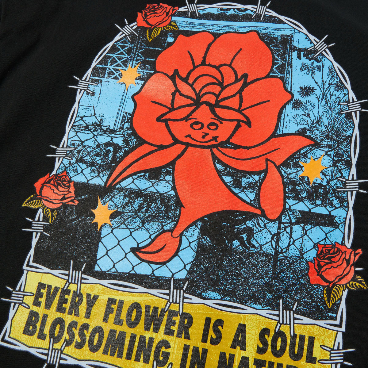 HUF Flower District T-Shirt Black