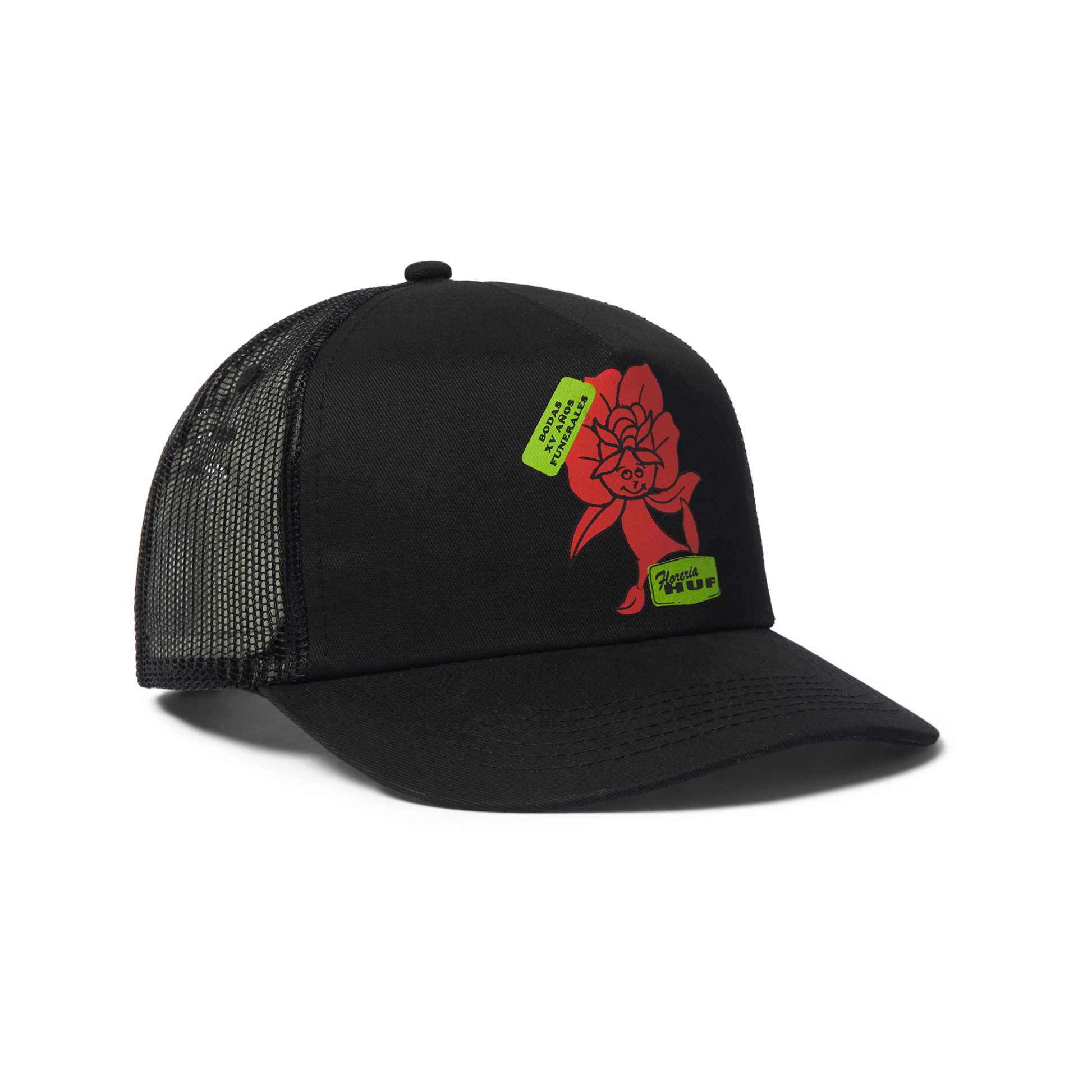 Huf Flower District Trucker Hat Black