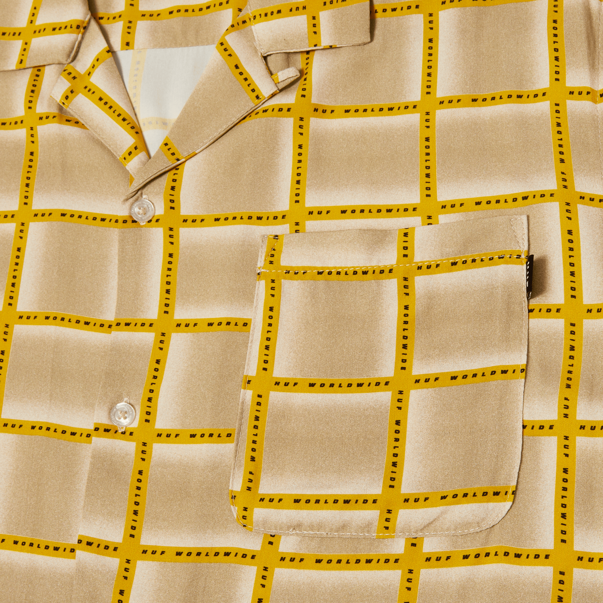 HUF Flynn Resort Shirt Mustard