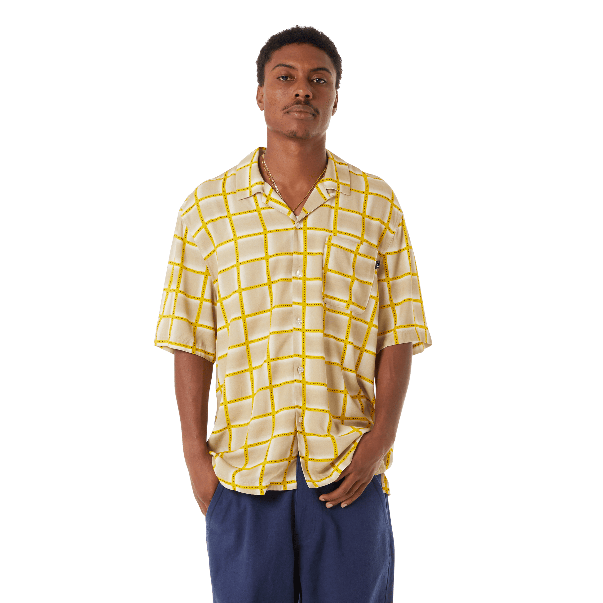 HUF Flynn Resort Shirt Mustard