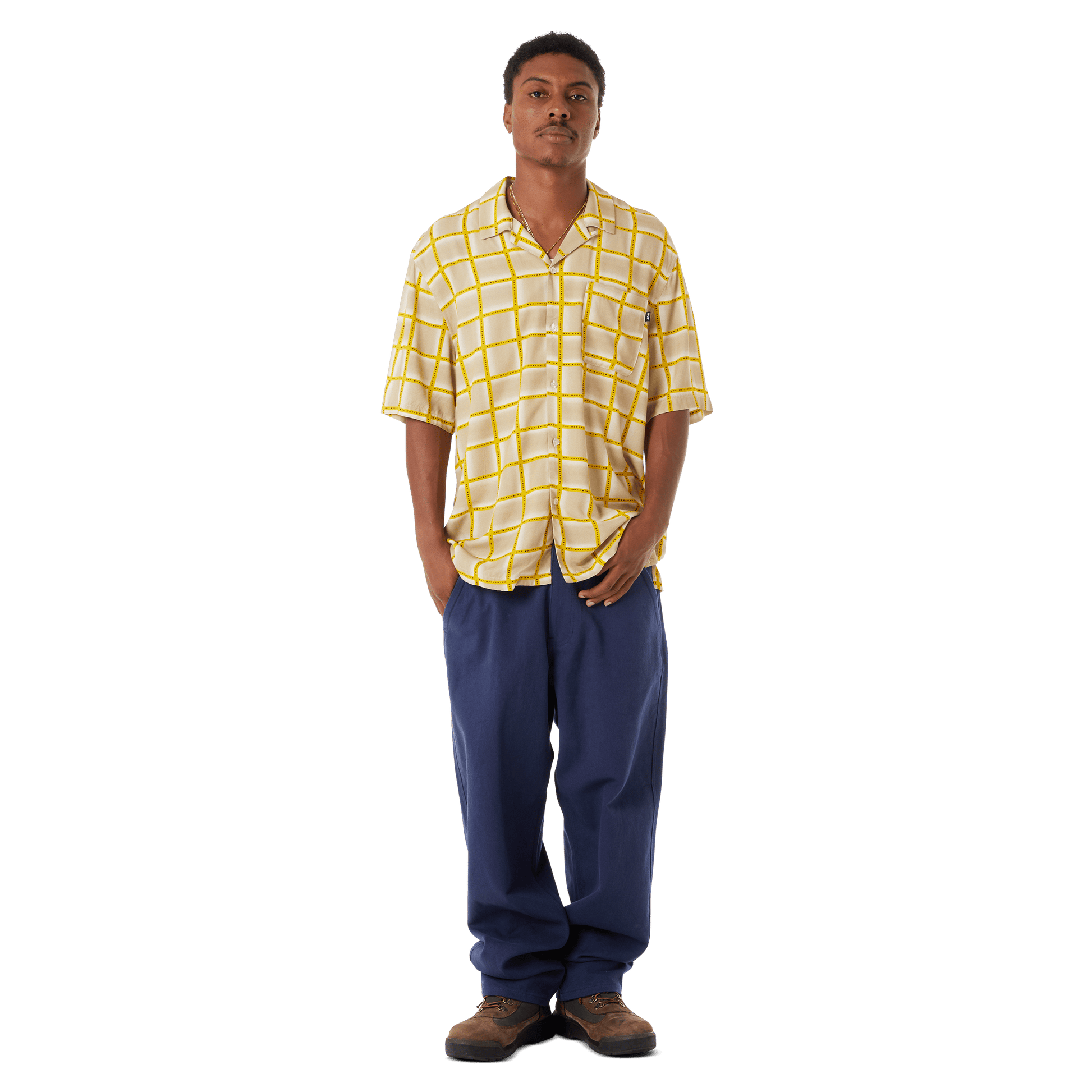 HUF Flynn Resort Shirt Mustard