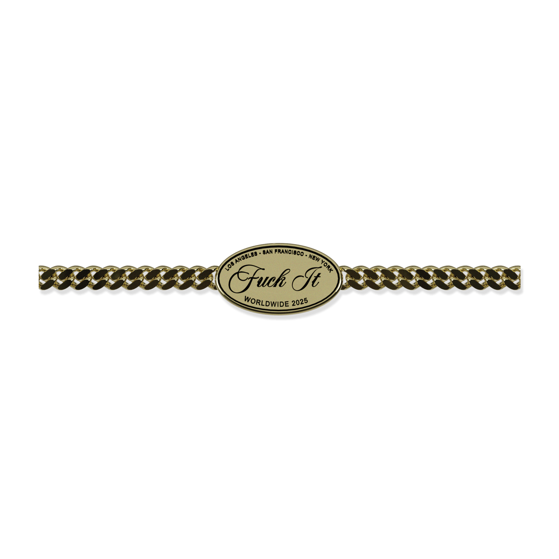 HUF Fuck it Bracelet Gold