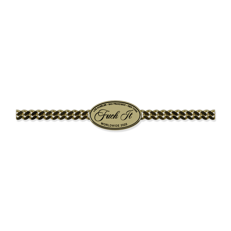 HUF Fuck it Bracelet Gold
