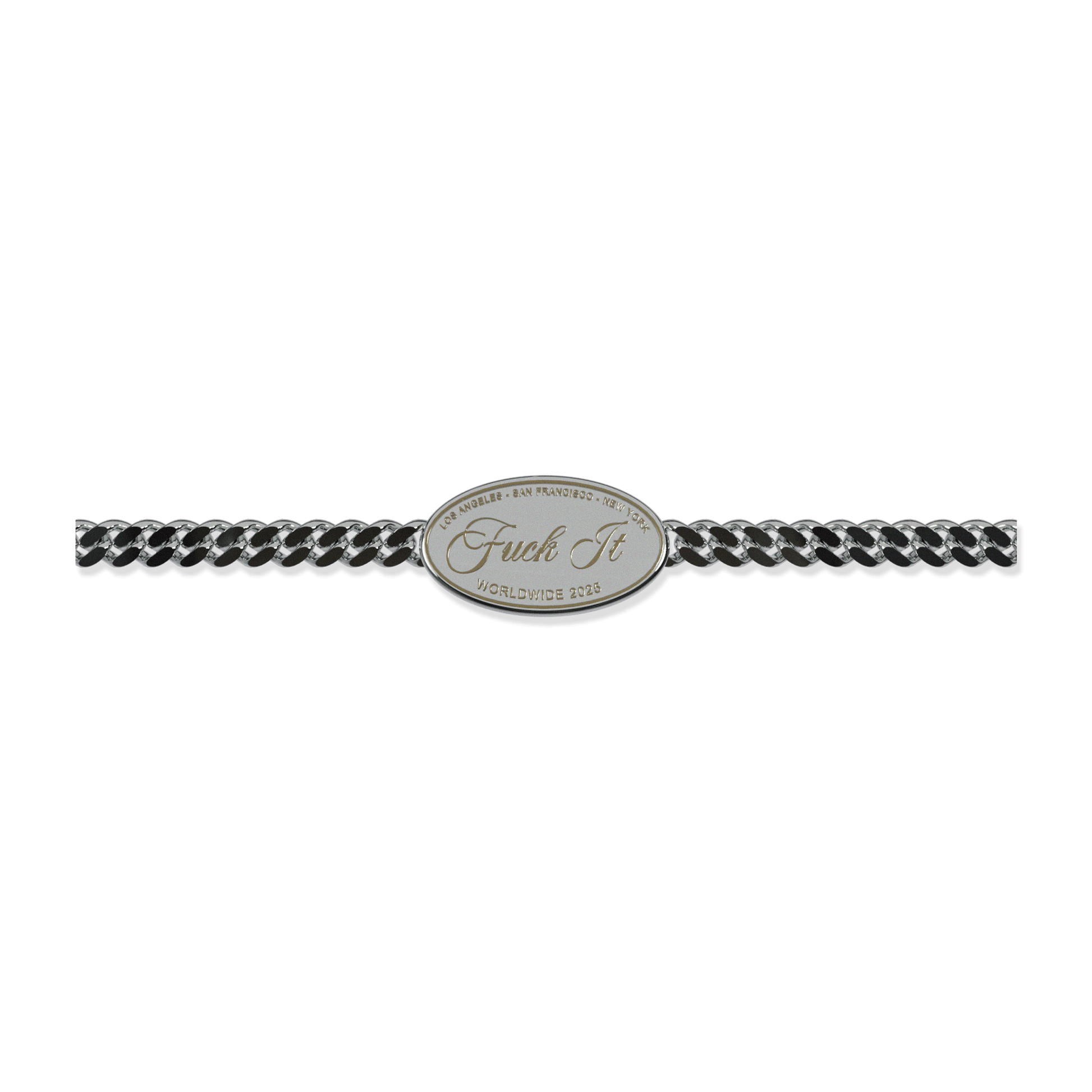 HUF Fuck it Bracelet Silver