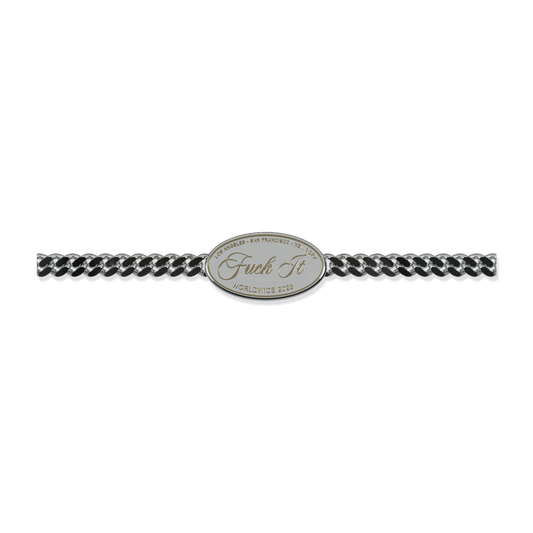HUF Fuck it Bracelet Silver