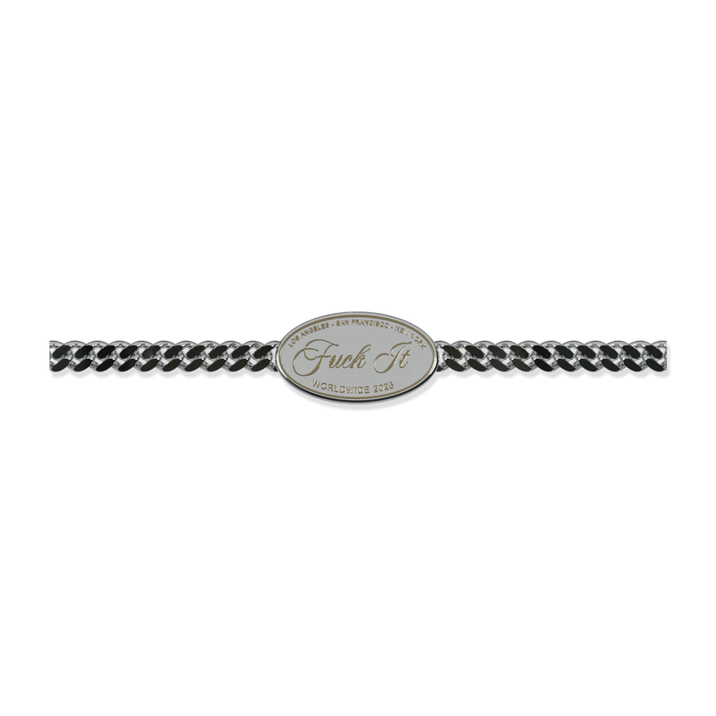 HUF Fuck it Bracelet Silver