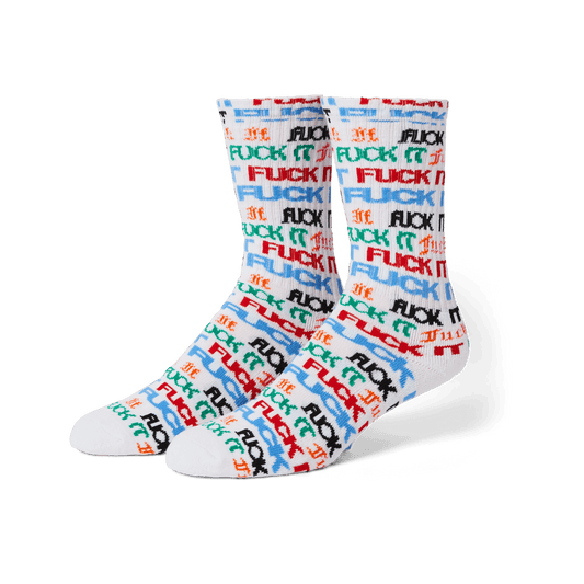 HUF Fuck It Flyer Sock White