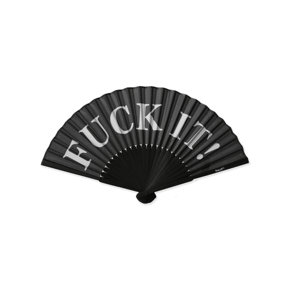 Fuck It Folding Fan - Black