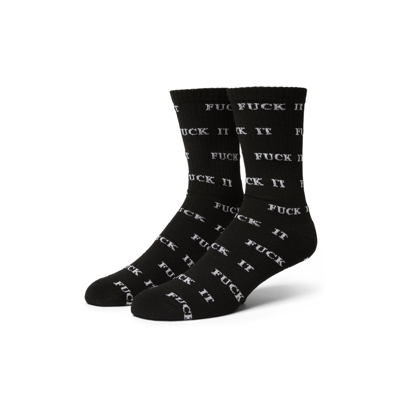Huf Fuck It Glow Sock Black