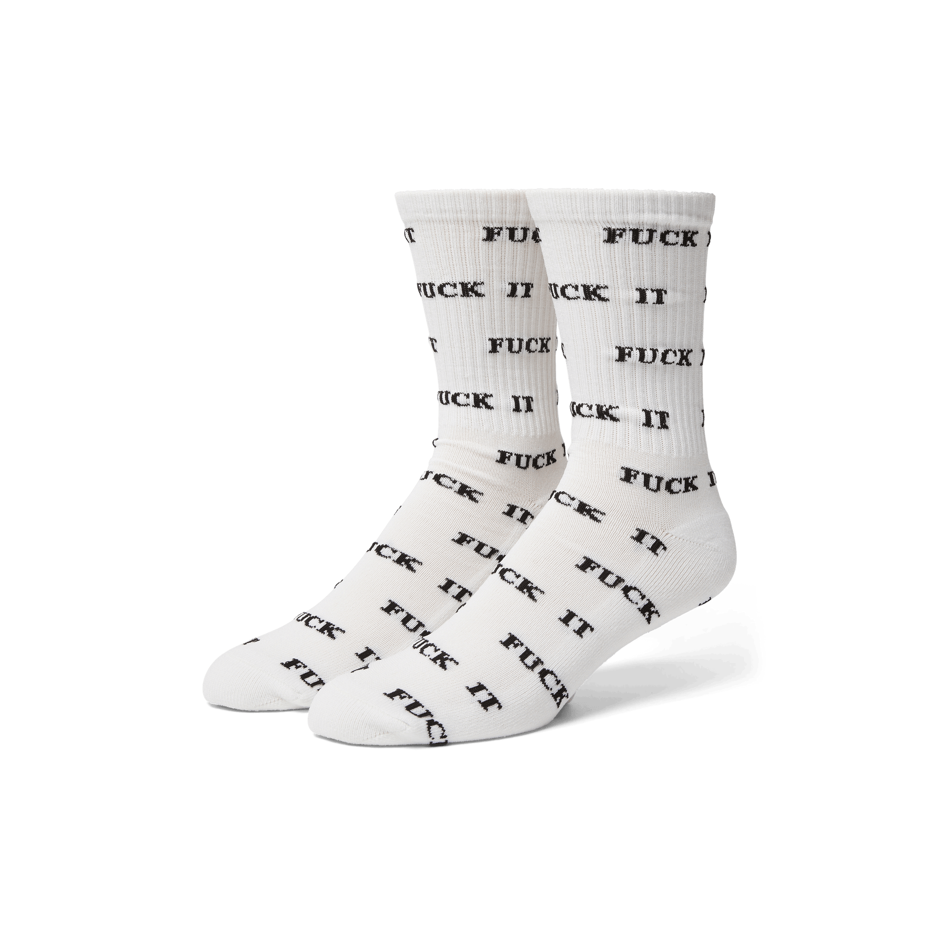 Huf Fuck It Glow Sock White