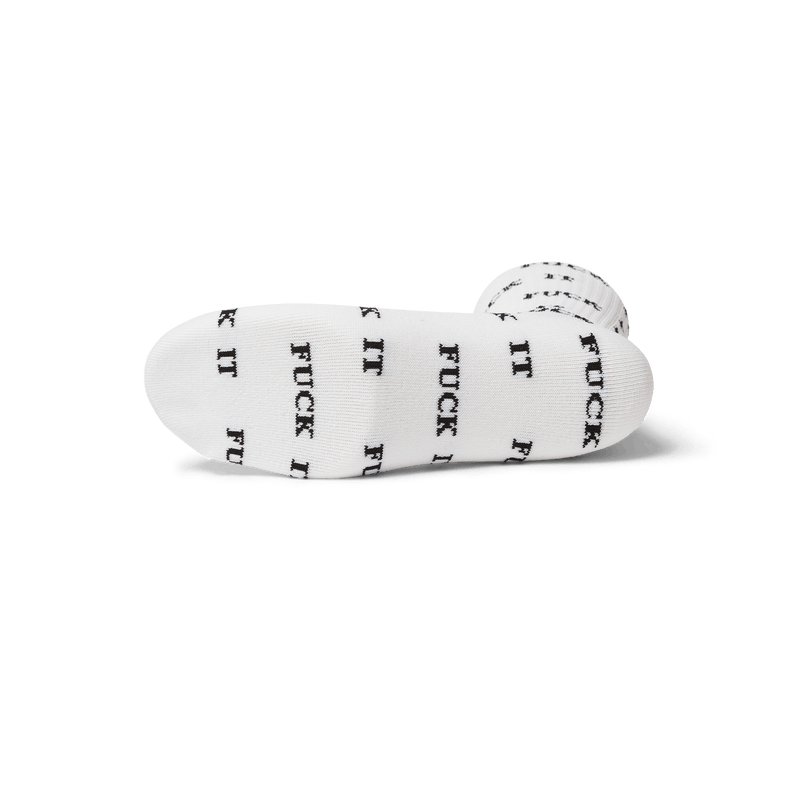 Huf Fuck It Glow Sock White