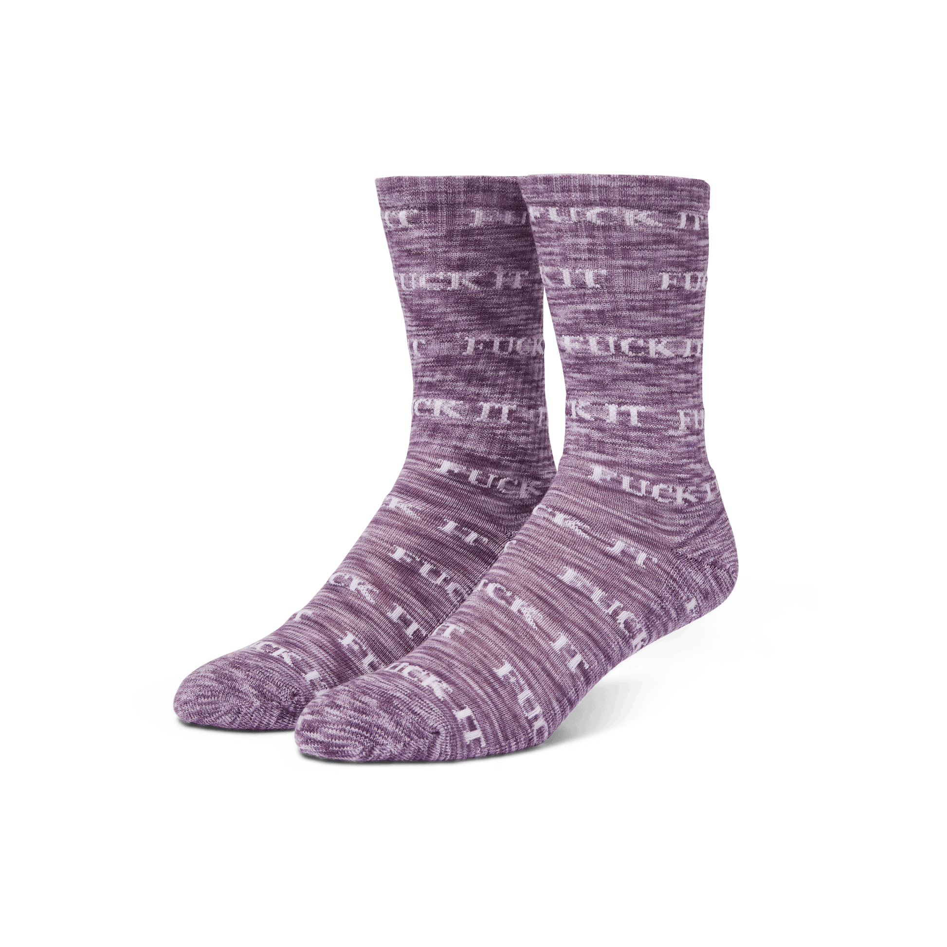 Huf Fuck It Marled Sock Purple