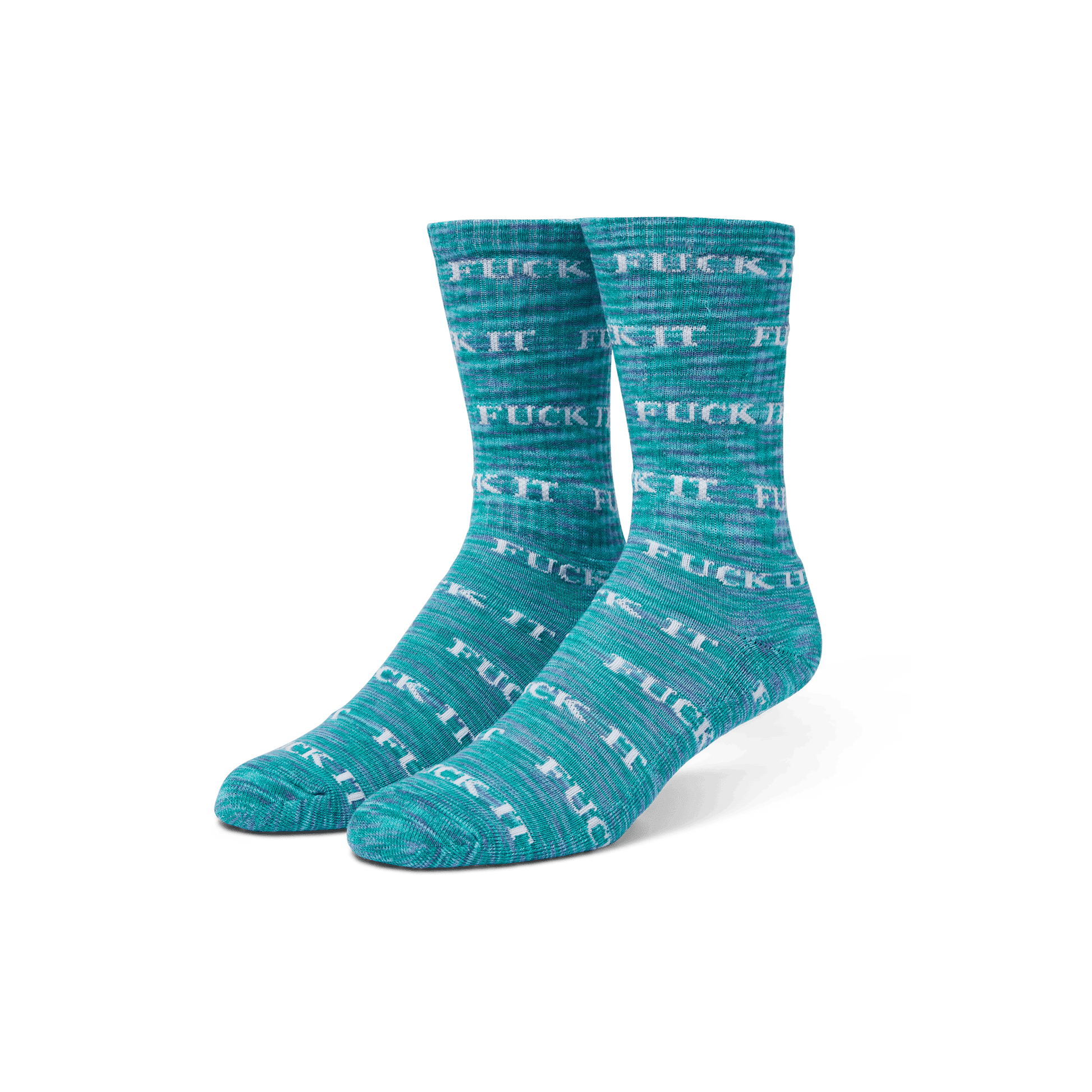 Huf Fuck It Marled Sock Sea Green