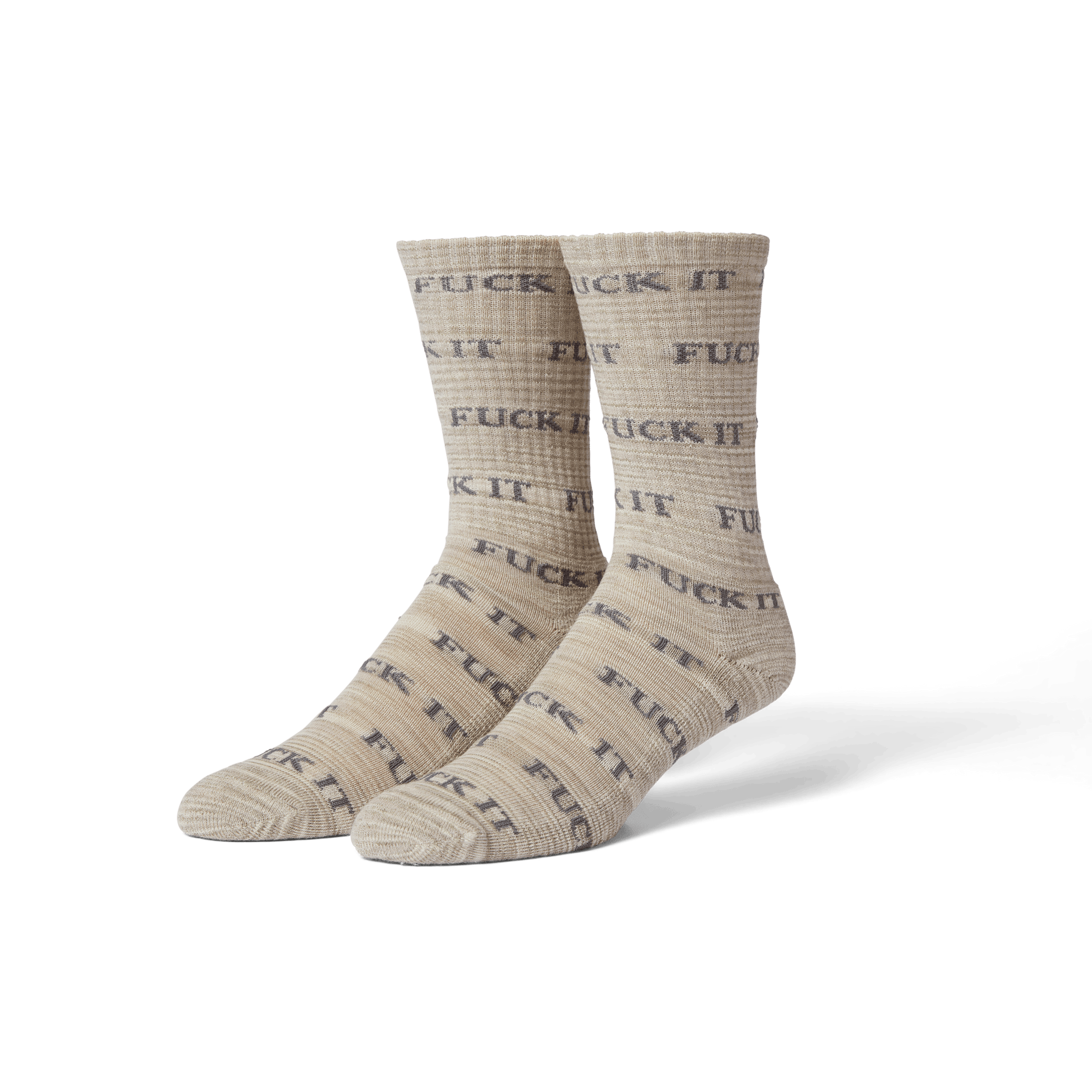 Huf Fuck It Marled Sock Stone