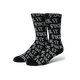 Huf Fuck It Old Style Crew Sock Black