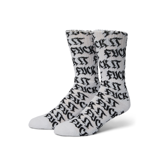 Fuck It Old Style Crew Sock