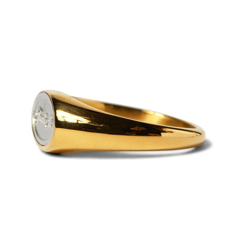 Huf Fuck It Signet Ring Gold