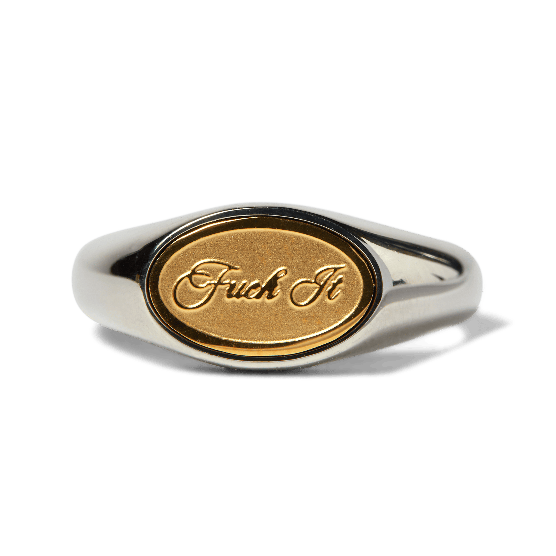 Huf Fuck It Signet Ring Silver