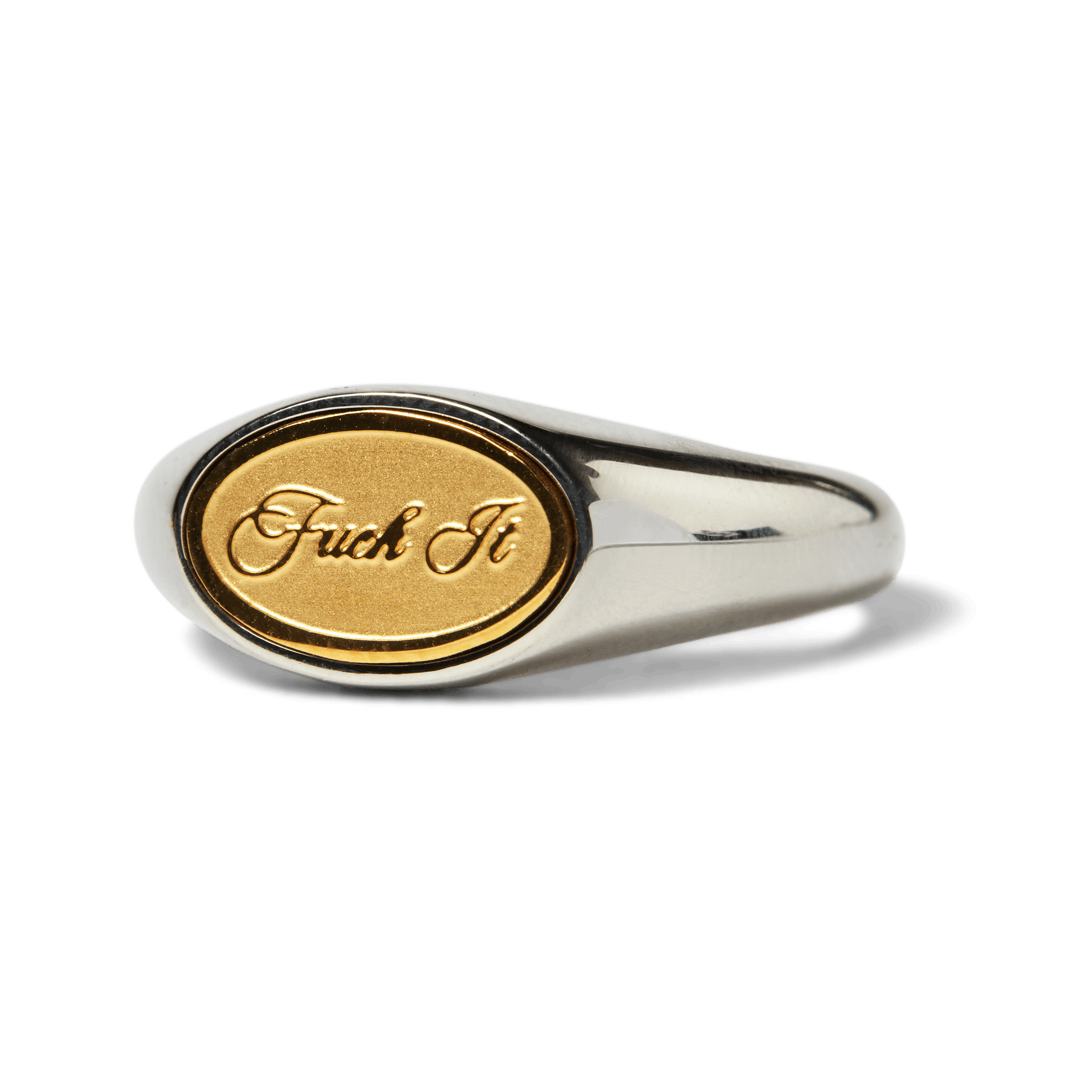 Huf Fuck It Signet Ring Silver