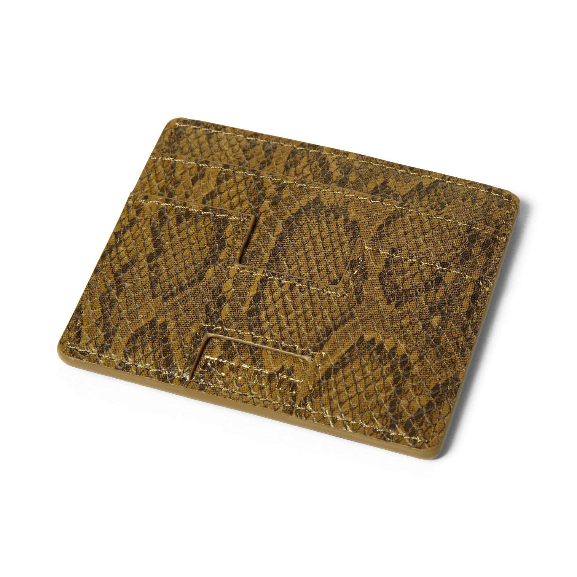 HUF Fuck It Snakeskin Cardholder Green