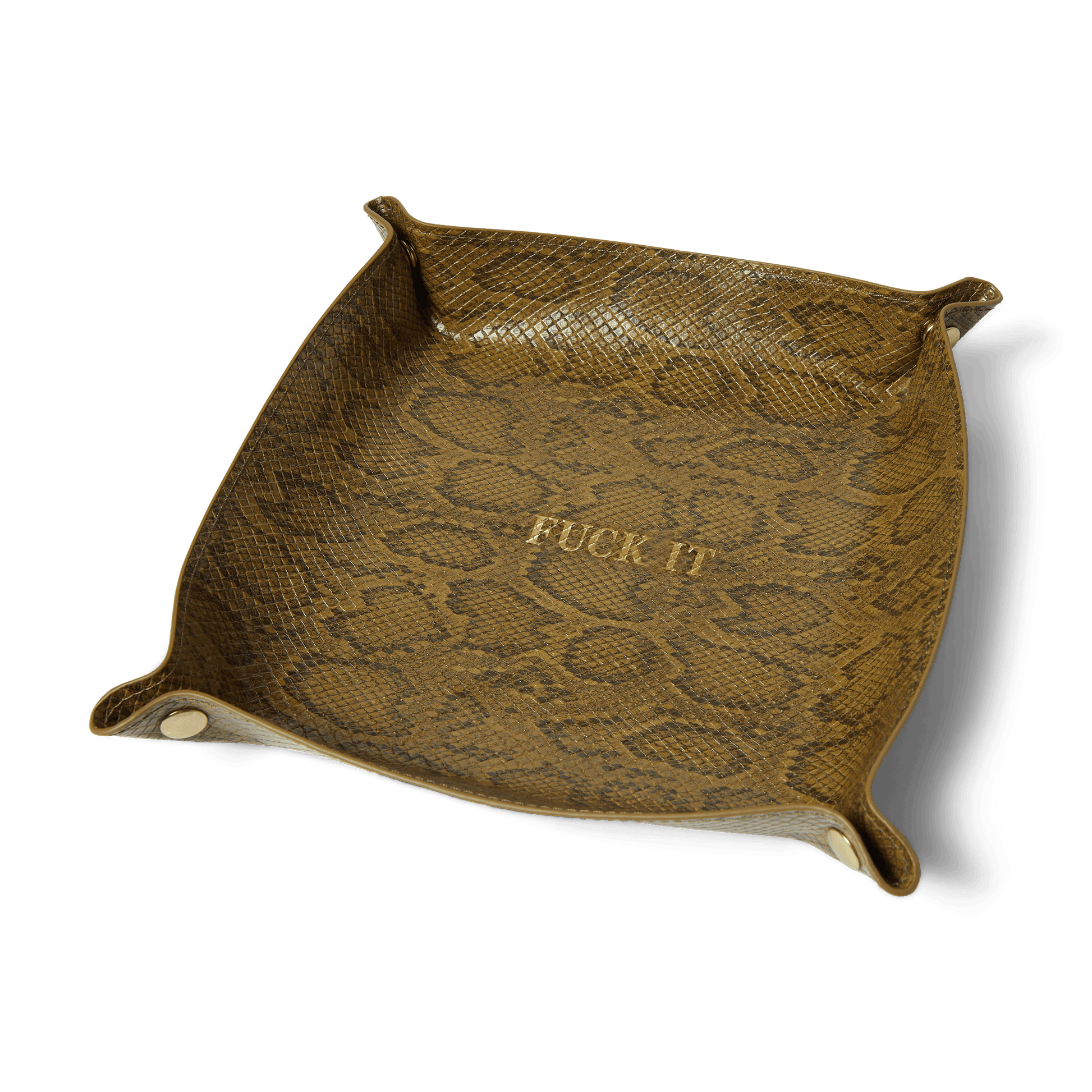 HUF Fuck It Snakeskin Catchall Green