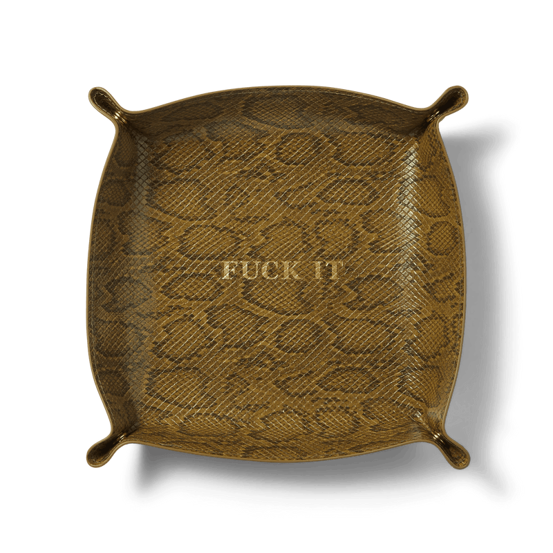HUF Fuck It Snakeskin Catchall Green
