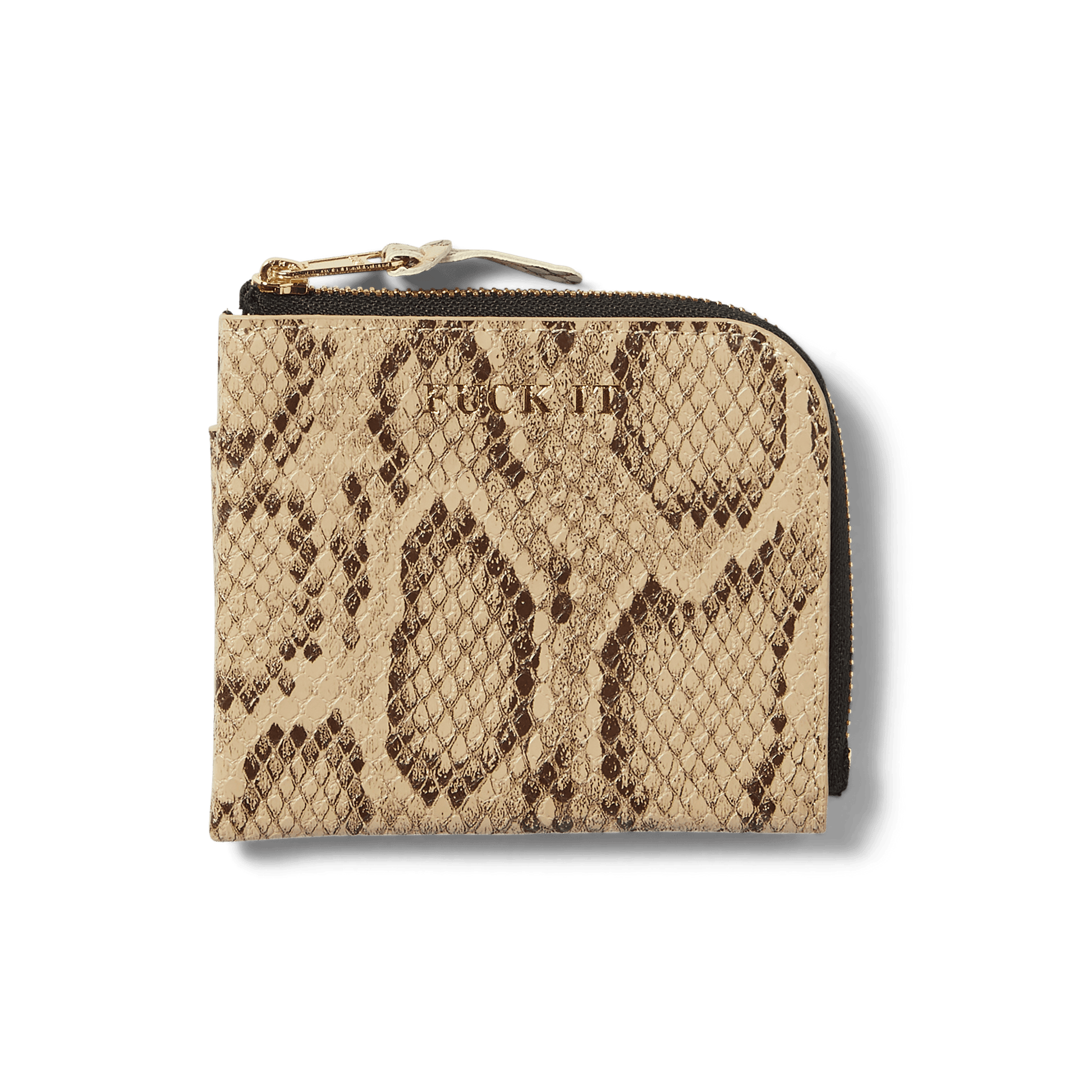 HUF Fuck It Snakeskin Wallet Brown